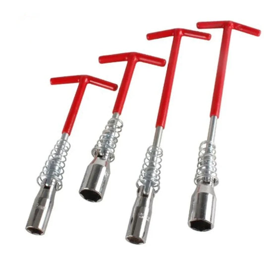 Universal Spark Plug Removal Wrench 14mm/16mm/21mm 360 Degree Rotation Socket Auto Repair Tool for Car Maintenance