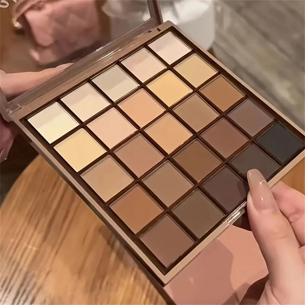 25 Neutral Eyeshadow Palette – Matte & Shimmer Earth Tones