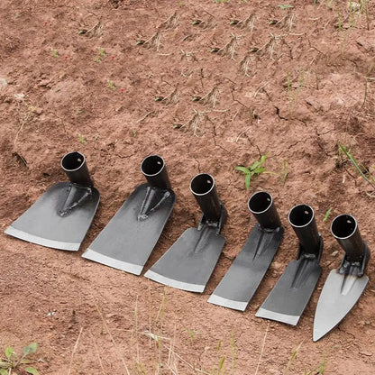 Durable Forged Garden Hoe – Outdoor Weeding Tool for Soil Digging & Planting
